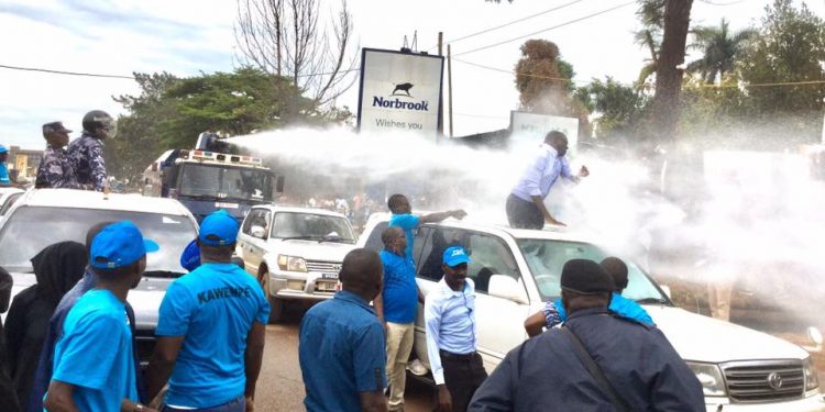 NRM Boss, Bebe Cool, Castigates Police for Splashing Water on Besigye