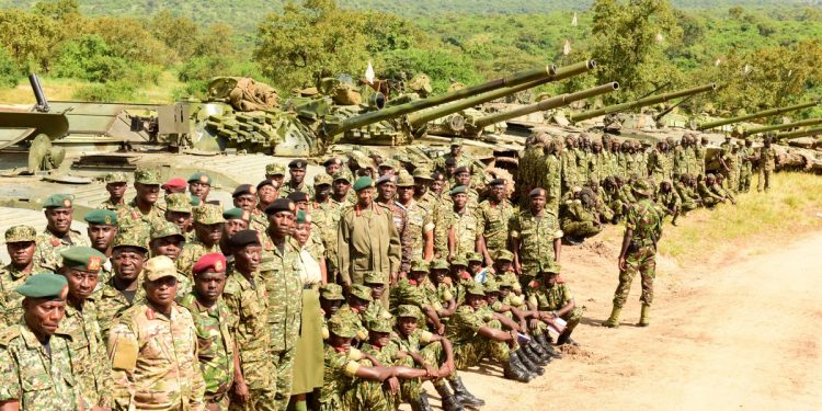 Photos: Museveni Parades Deadly Artillery Pieces