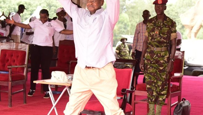 A Fit and Slim Museveni Dazzles Supporters after Losing 30kgs in Health Watch
