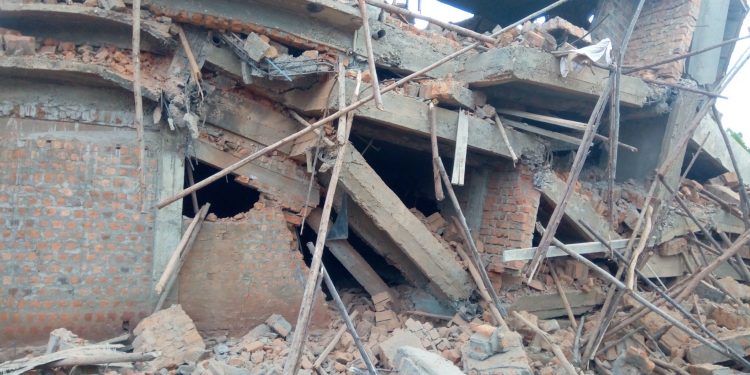 Just in: Jinja Building Collapses, 50 Feared Dead