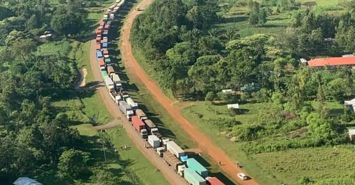Photos: 50km-traffic- Jam Paralyses Malaba Border as Truck Drivers Strike