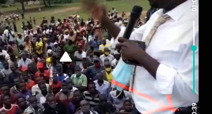 GUN VIOLENCE: How Fox Odoi Campaigned in Budama while Brandishing Pistol (VIDEO)