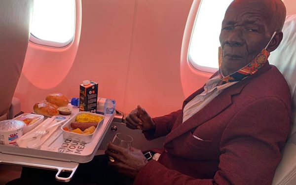 Uganda Airlines brings 74-year-old Good Samaritan, Wilson Dhabangi’s, Fantasy to Reality
