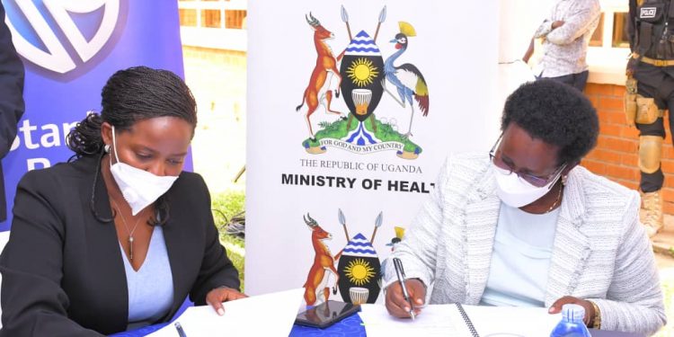 Stanbic Bank partners with Health Ministry to support COVID-19 hit Health Workers