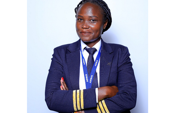 WOMEN & POWER! Tina Drazu, Uganda Airlines pilot Flying the Nation’s flag High