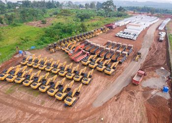 Uganda’s Dott Services dispatches Road construction Machinery to DRC 