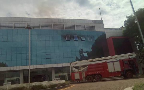 BREAKING: Fire guts Office of Chief Justice
