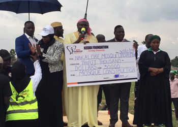 Keddi Foundation donates Shs.111m to Nakaloke Central Mosque construction in Mbale