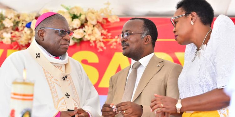 Archbishop Ssemogerere praises NWSC’s Mugisha for Transforming Mutundwe church