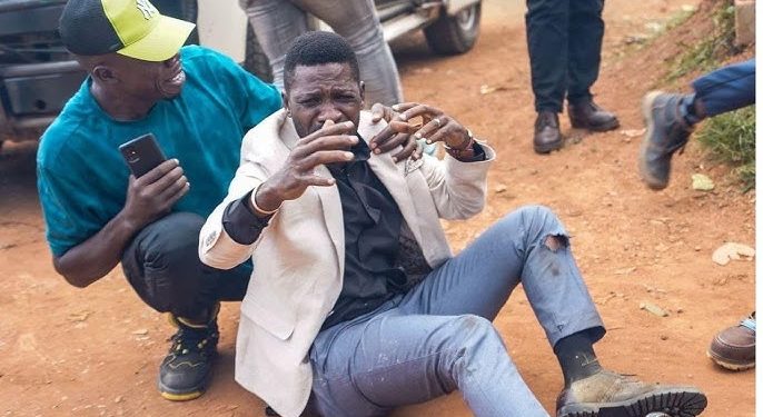 NEW DETAILS: Bobi Wine was Injured by a Stone after Teargas canister Explosion