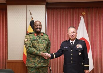Gen. Muhoozi Meets Japanese Defence Chief in Tokyo