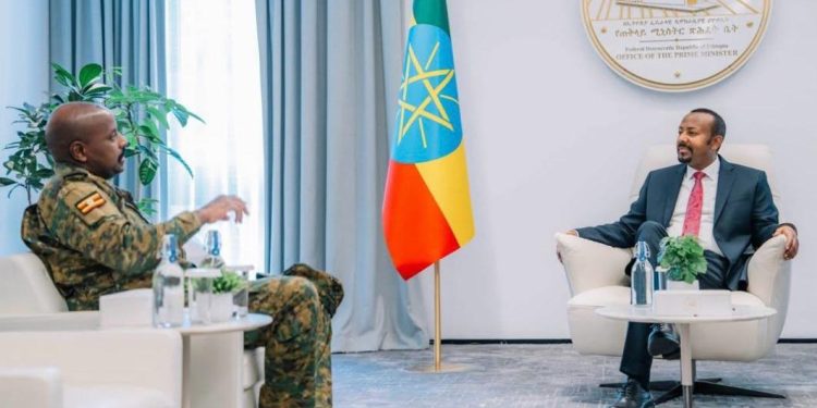 Gen. Muhoozi holds Strategic talks with Ethiopian PM Abiy Ahmed