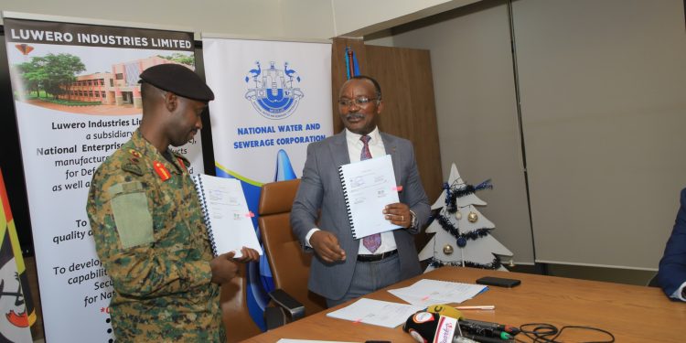 NWSC partners with Luwero Industries to Boost water Supply