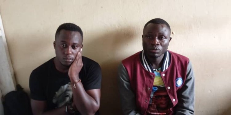 Exclusive photo of Security Guard and Driver who Killed businessman Mutinisa after Arrest