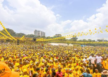 Museveni Nomination: 1 million Supporters march to Kololo to “Protect Your Gains” 