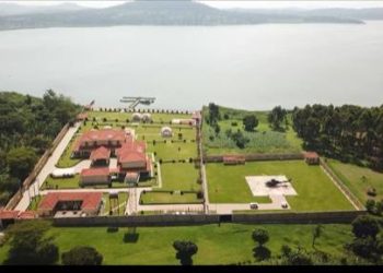A Spy Shot of Humble and Discreet Top Taxpayer Mbire’s 25-Bedroom Island Palace on Lake Victoria 