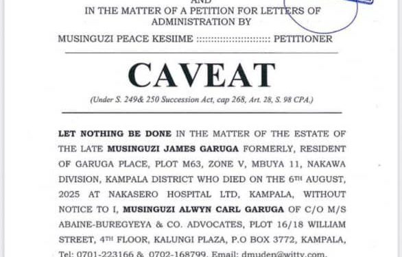 Barely a Month after his Death, Garuga’s family Battles in Court as Son challenges Mother over Shs.1 trillion Fortune  