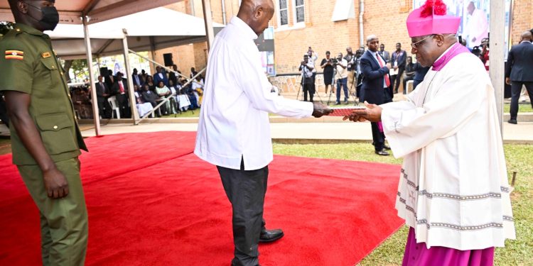 Museveni to Catholics: Work hard to Support Church, State and Families