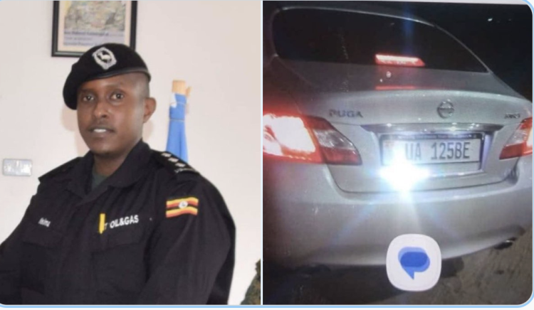 Rogue cop Filmed slapping Female supermarket Attendant has Violent past: He once Forced his Car into Liquor Shop in Ntinda 