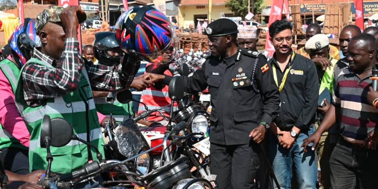 Gen. Damulira delivers 300 Motorcycles, Moves to Organize Taxi Drivers 