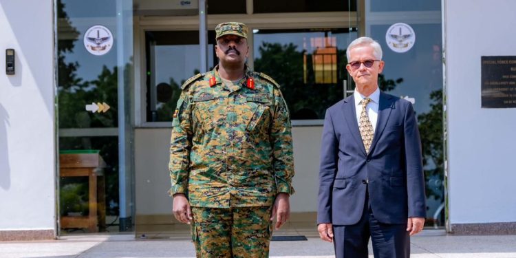 Muhoozi meets German Ambassador  