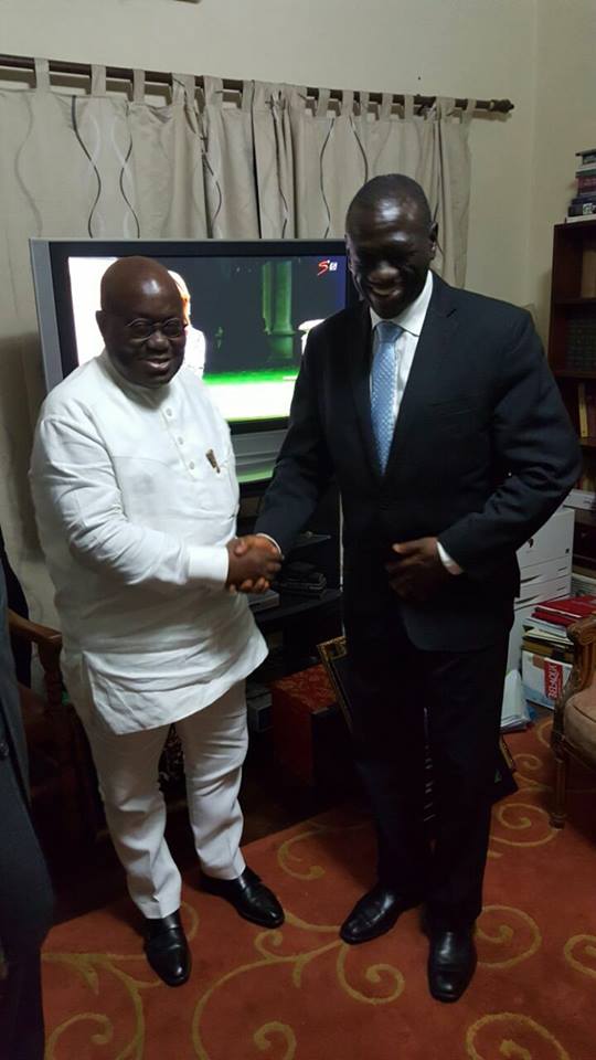 Picture of Besigye meeting new Ghana President emerges