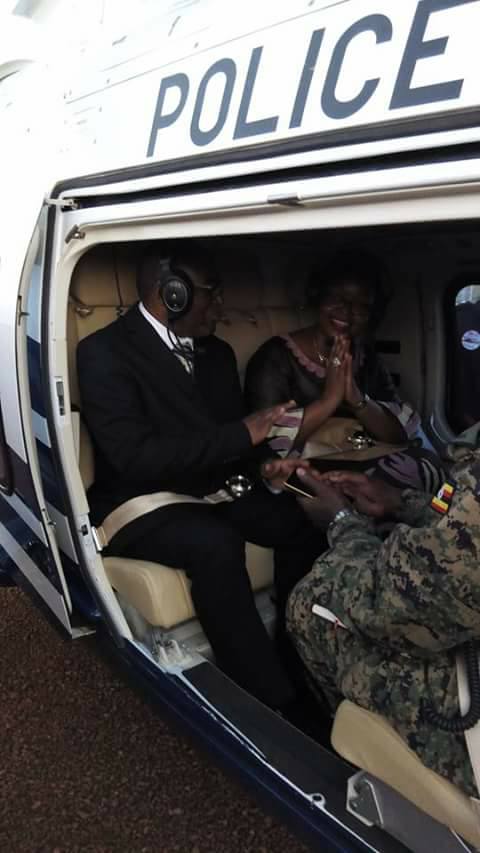 Mumbere airlifted to his Palace in Muyenga