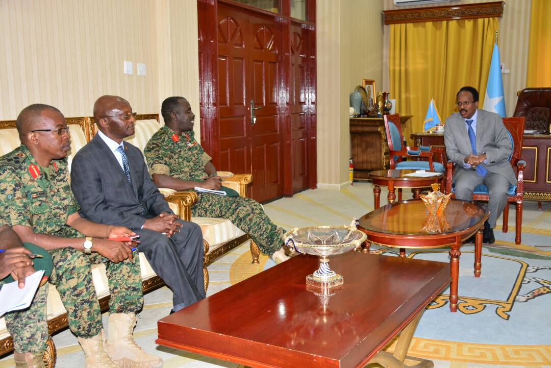 Gen Muhoozi, Somali President discuss new strategy to end terrorism