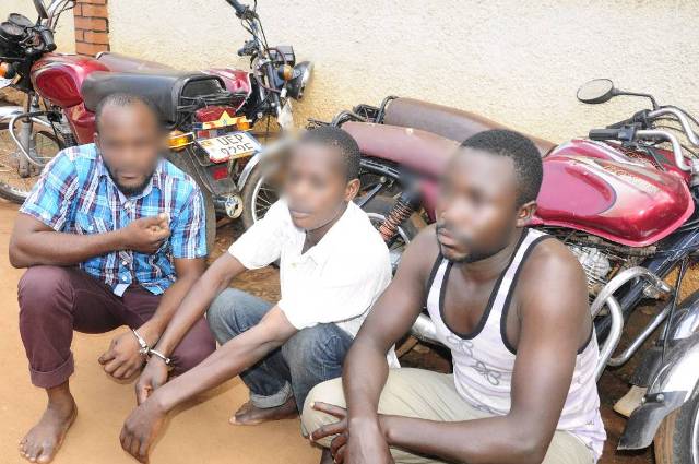 3 Boda Boda Hitmen Arrested, 7 Motorcycles Recovered