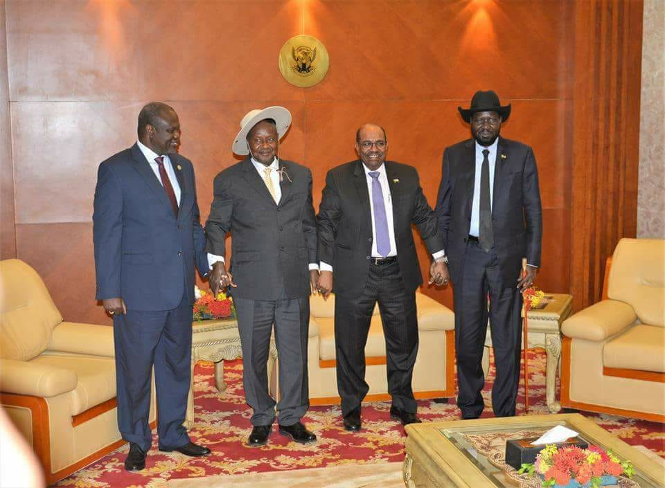 Museveni Addresses IGAD Summit in Khartoum, Vows to Sow Peace in S. Sudan