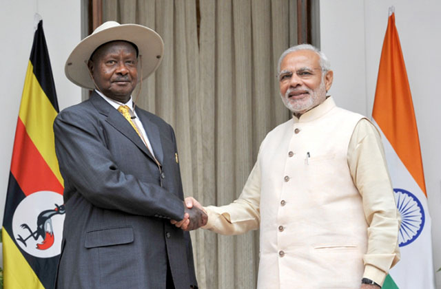 Residents Protest India Prime Minister’s Host at Kololo Airstrip