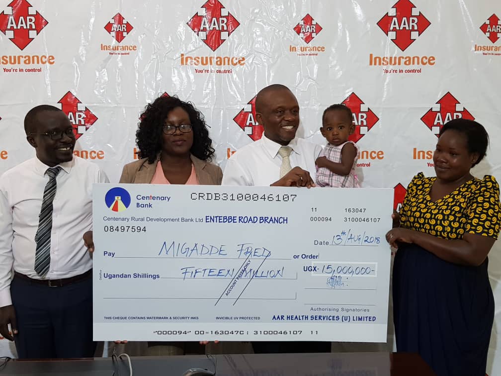 AAR Insurance Contributes 15m to Kirabo Aria Migadde’s Heart Surgery in India