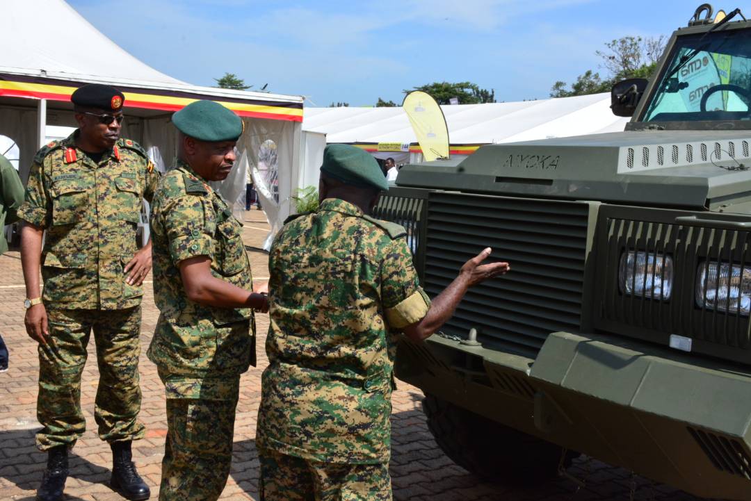 Gen. Mugira Leads Team to Showcase ‘Nyoka Infantry’ Assembled by UPDF Engineers