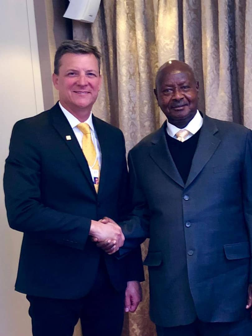 Museveni Meets MTN Group CEO Rob Shuter