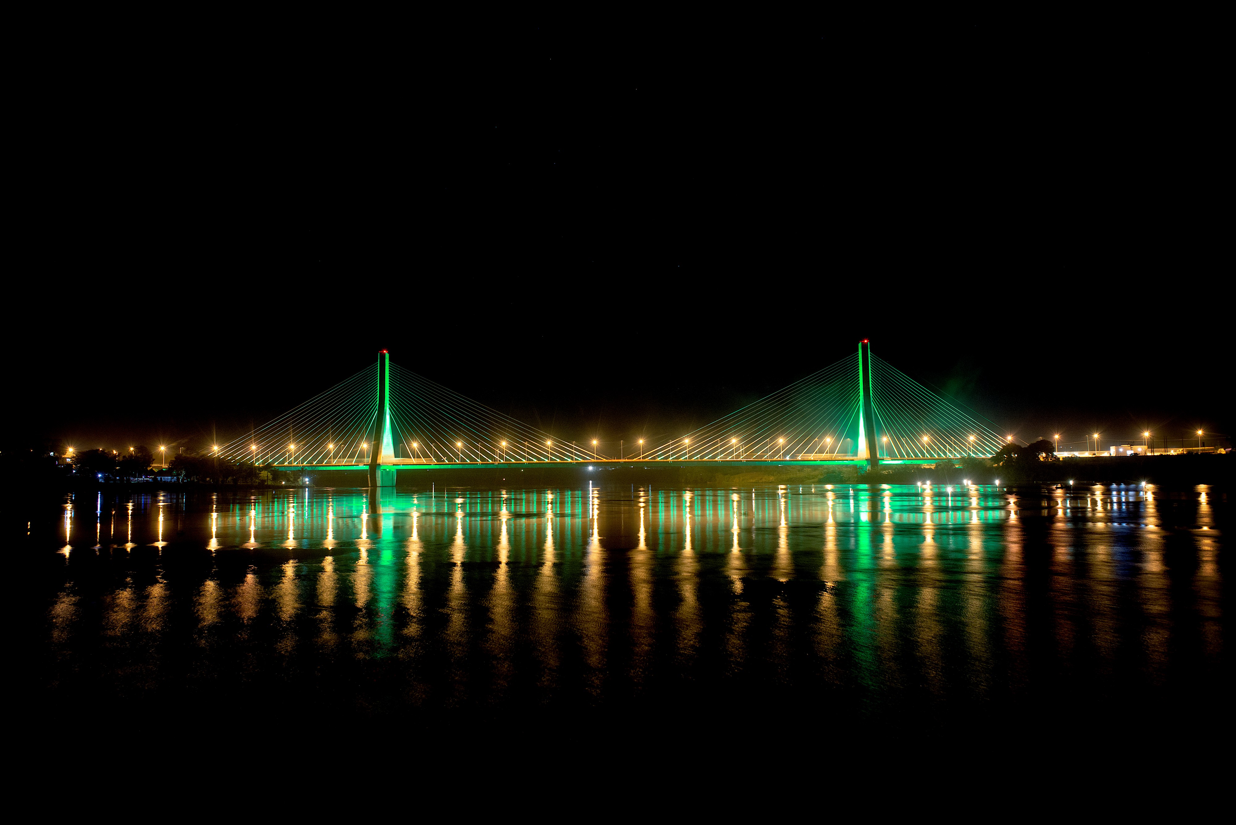 New Nile Bridge Lights Green as Irish Mark St Patrick’s Day in Uganda