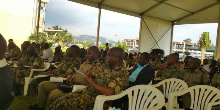 Muhoozi Meets Kampala Police Commanders