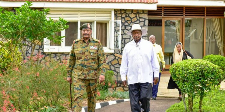 Photos: Museveni Meets Sudan Transitional Military Council Leaders in Mbale