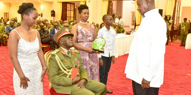 “Invest wisely”, Museveni Tells 19 Retiring UPDF Generals