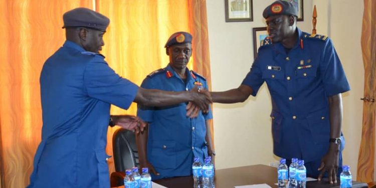 Brig. Charles Okidi Takes over Chief of Staff AirForce Office