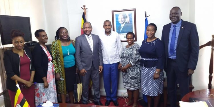 Tumwebaze Meets with UN Women Delegation