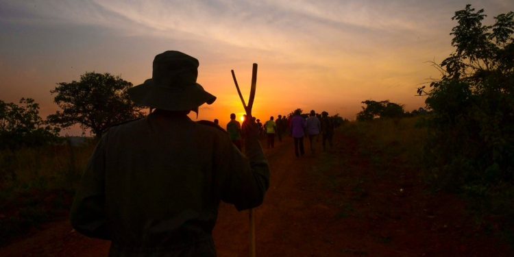Trek: Museveni Reaches Bireembo Completing 195kms