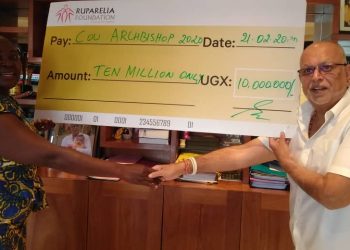 Tycoon Sudhir Donates shs.10m towards Installation of new Archbishop Kazimba