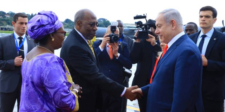 Photos: Netanyahu Arrives in Uganda
