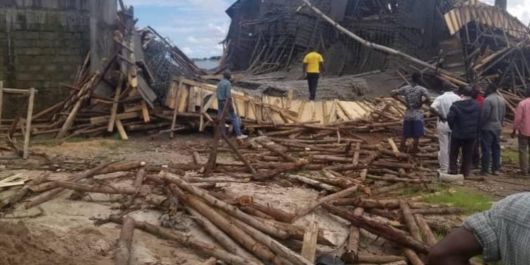 No Deaths as Sudhir’s Security Gate under construction at Ssese Gateway Hotel Collapses