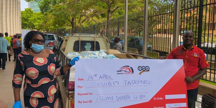 Central Motor Club donates Food, Money to COVID-19 Taskforce