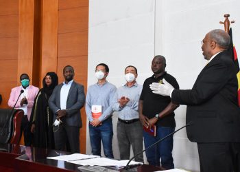  PM Rugunda Hails Chinese Firm Huangpai Food Machines for its Donation Towards COVID-19 Taskforce