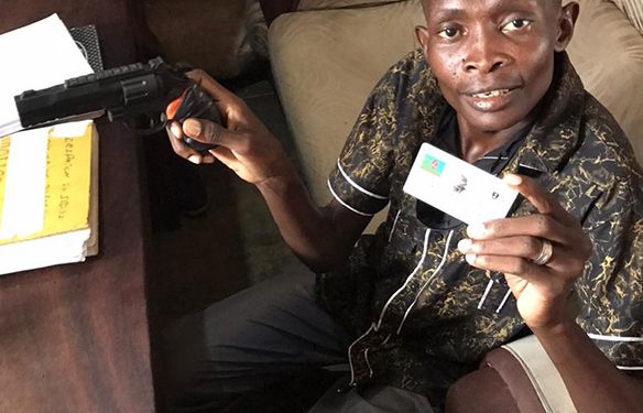 Besigye’s Man Arrested with Teargas Canister, Fake Gun on his way to OPM to Deliver COVID-19 Relief