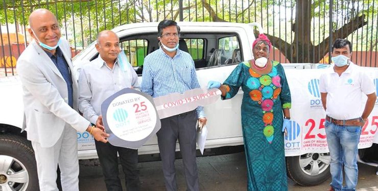 Dott Services Donates 1 Pickup to COVID-19 Taskforce 