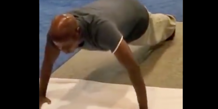 INDOOR FITNESS TEST: Museveni Dares Ugandans on 40 Push-up Challenge