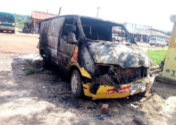 Life and Death! NRM Violence takes toll as Nakaseke Aspirant’ car is Burnt down